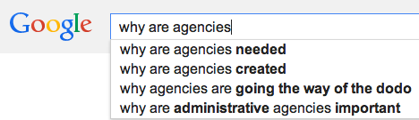 why agencies
