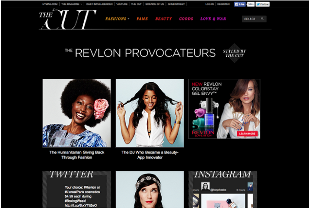 Revlon’s campaign on The Cut has been a top performer.