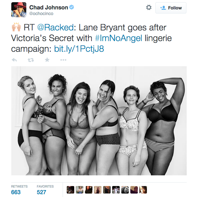 Lane Bryant Goes After Victoria's Secret With #ImNoAngel Campaign - Racked