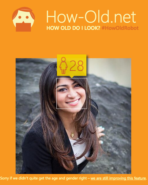 So #HowOldRobot thinks I'm older than I am. At least I still qualify as a millennial. 