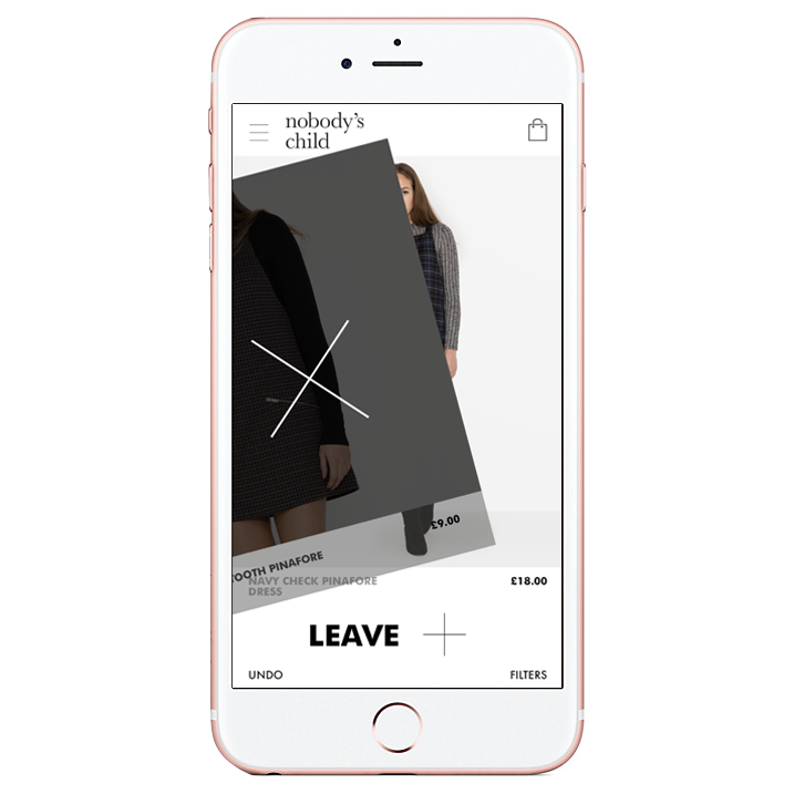 A fashion shopping app that Bijou is working on
