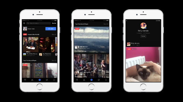 Facebook New video destination iOS