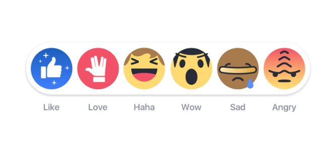 "Star Trek" emoticons on Facebook