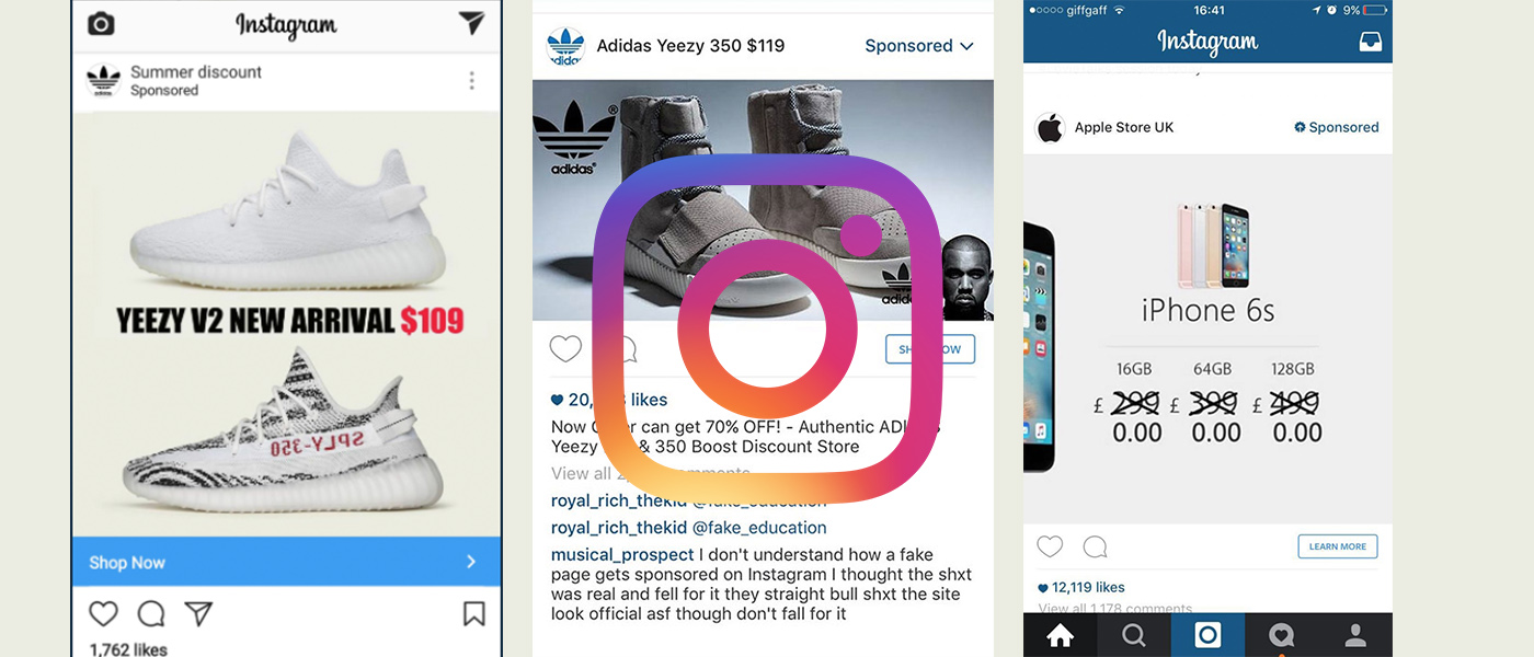 Brawl Employer Allergic Get your fake Yeezys: Counterfeit ads are all over Instagram - Digiday