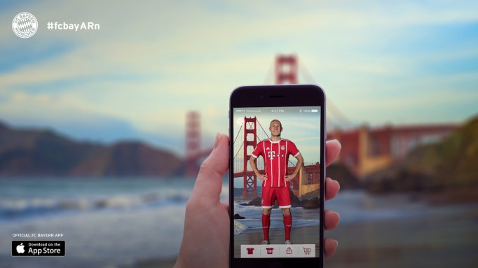 German football adds AR feature to iOS app, says tech is key to fan growth and merchandising sales.