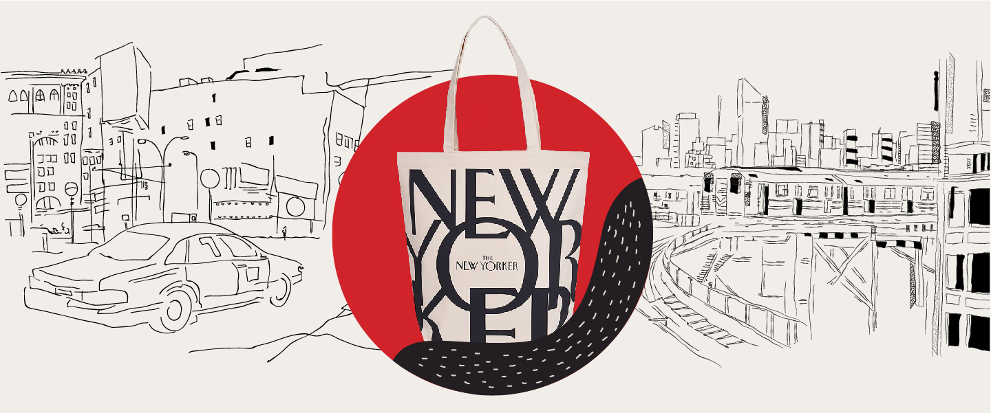 Vintage New Yorker Magazine Tote Bag by Rebecca Mason - Pixels