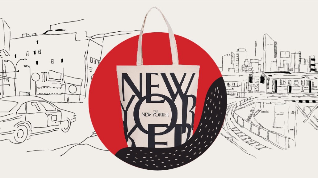 The New Yorker City Magazine Women Shopping Bags Double Print