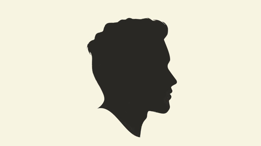 The header image shows a silhouette of a mans head.
