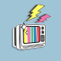 The header image shows an illustration of a TV with lightning bolts on top of it.