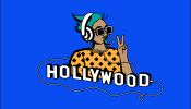 The lead image is an illustration of a person with headphones on and the word Hollywood underneath them.