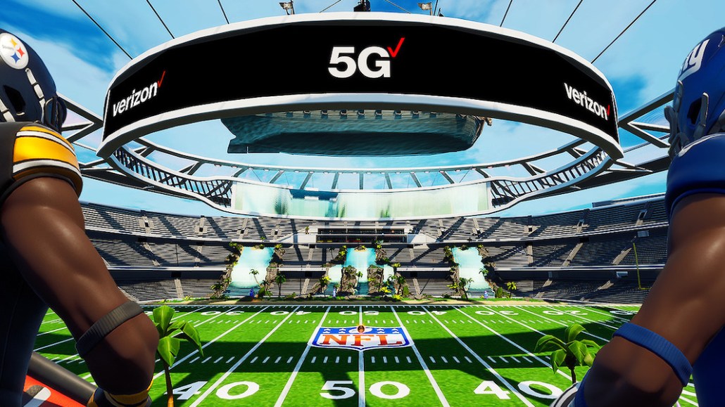 Verizon Fortnite virtual experience at Super Bowl LV