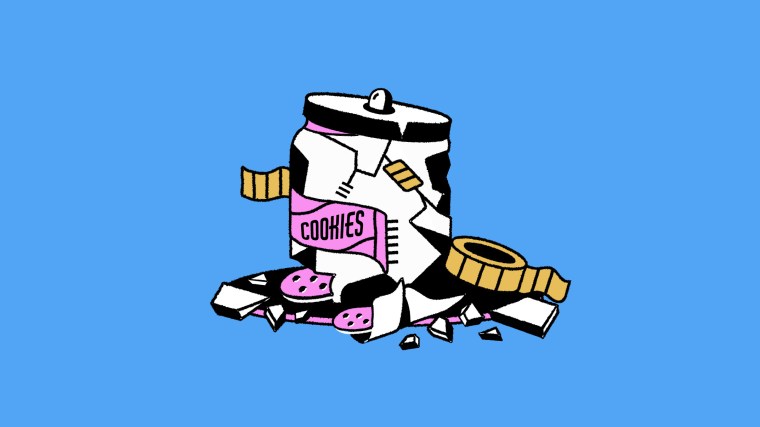 The header image shows an illustration of a broken cookie jar.