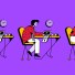 The lead image shows people sitting at desks looking miserable.