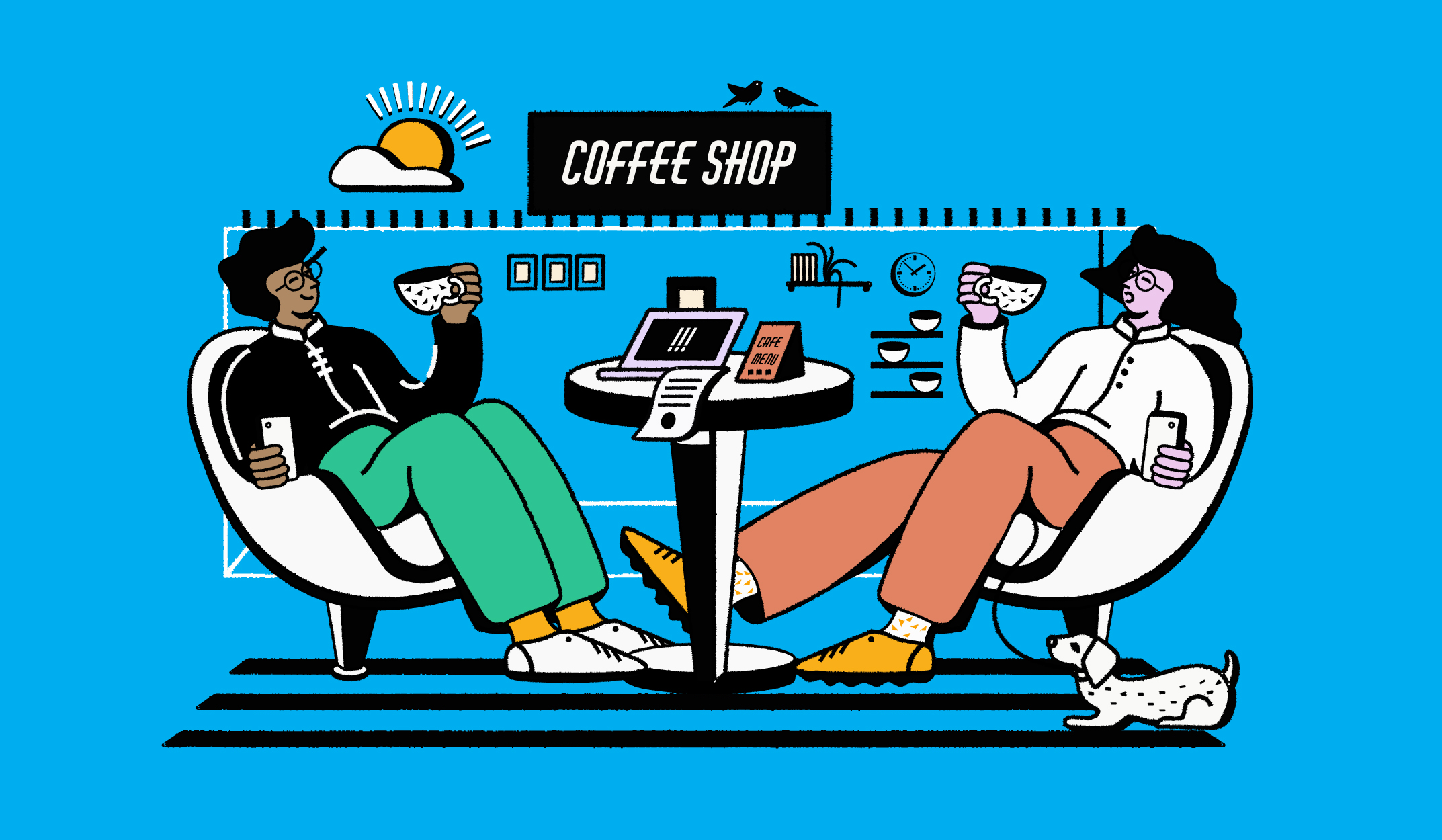 Remote Work Infographic: Coffee Shop Essentials