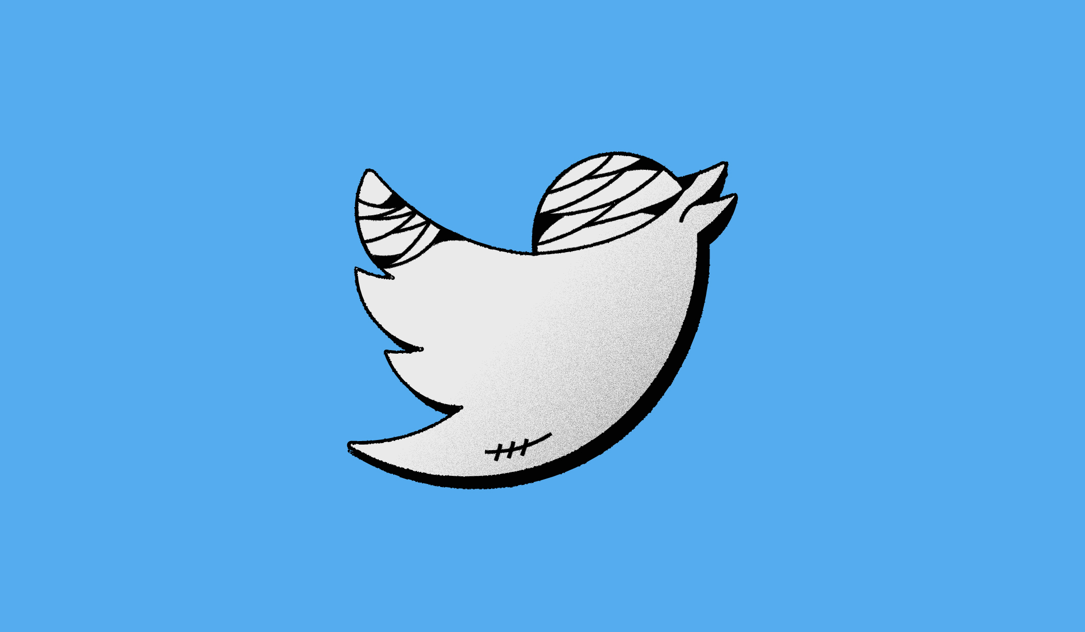 Twitter Logo which has gone crazy on Make a GIF