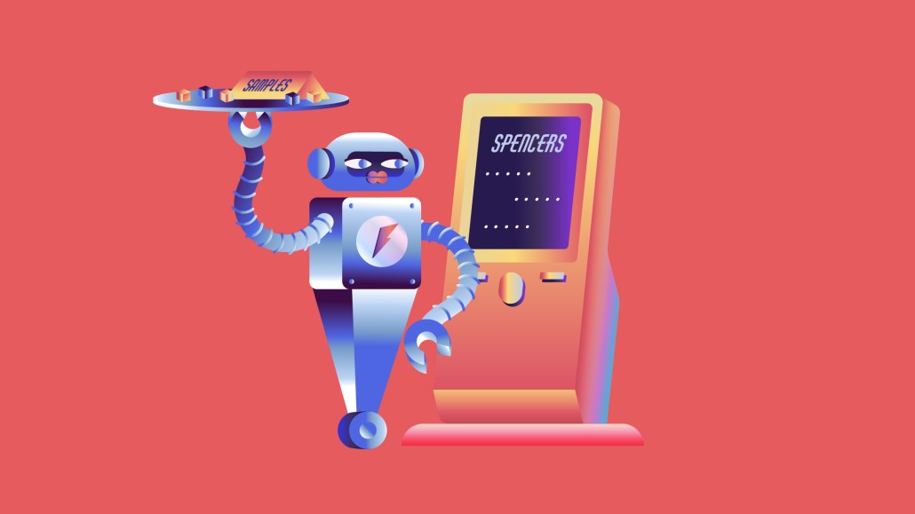 The header image shows an illustration of a robot waiter.