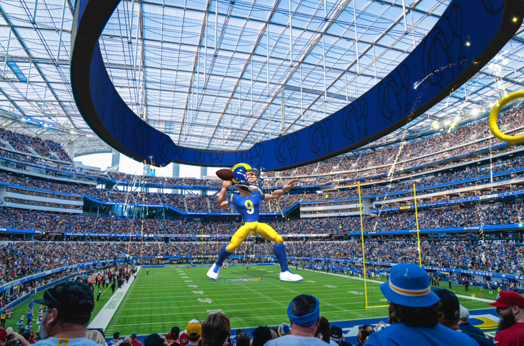 Experience SoFi Stadium in 4K on L.A. Rams Game Day in 2022! #nfl #larams  #sofistadium 