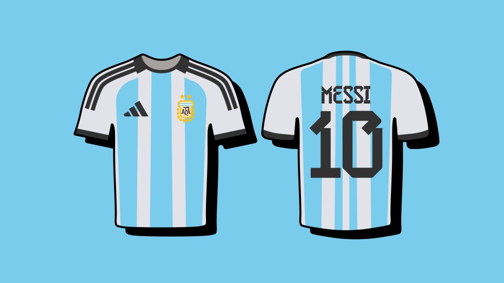 Zij zijn Transparant Broek Adidas conquers the World Cup final at Messi's feet