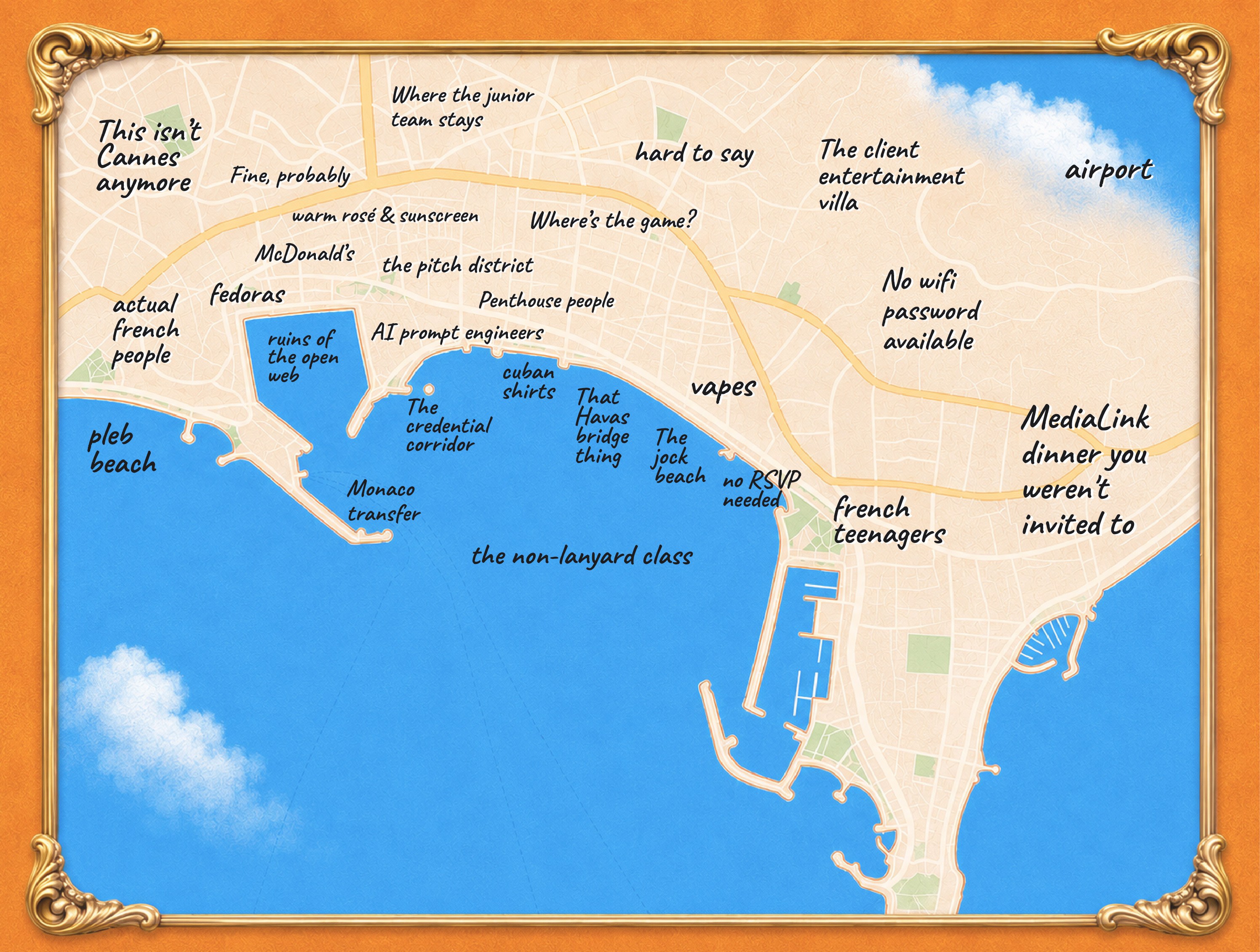 The official judgmental map of Cannes Lions 2026 - Digiday