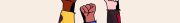 Illustration of 3 fists raised into the air in protest.